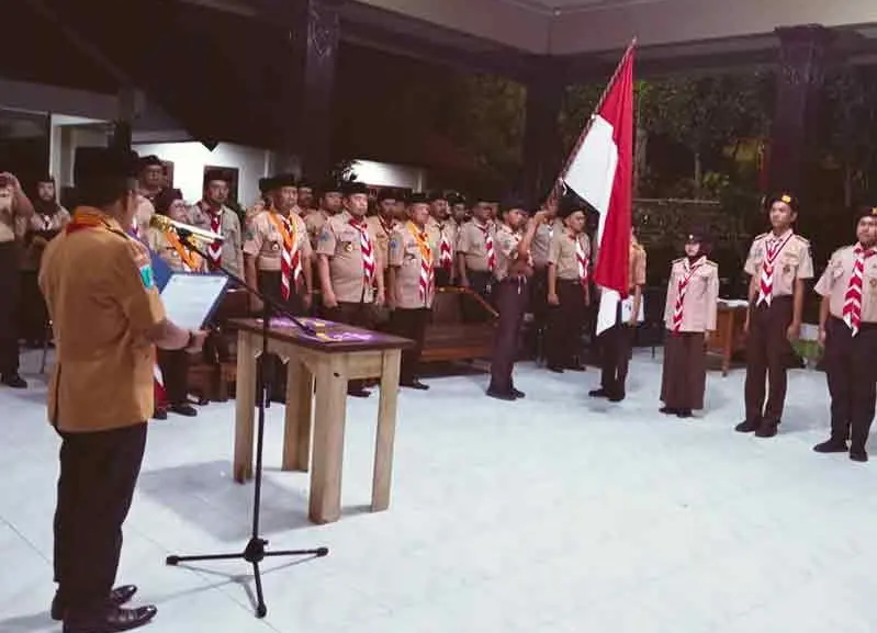 Punjul Santoso Lantik 13 Pengurus Dewan Kerja Cabang Pramuka Kota Batu Masa Bakti 2025–2030