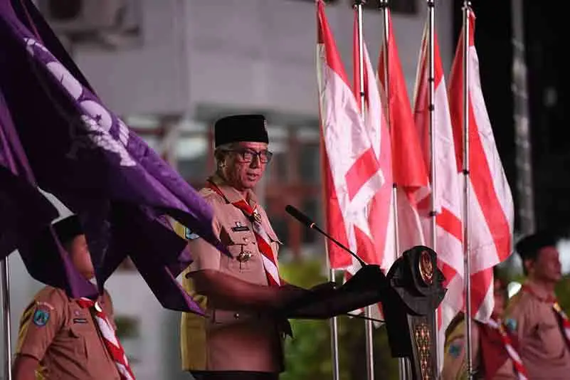 Hari Pramuka ke-65, Gus Qowim Pimpin Upacara Ulang Janji dan Beri Pesan untuk Pemuda