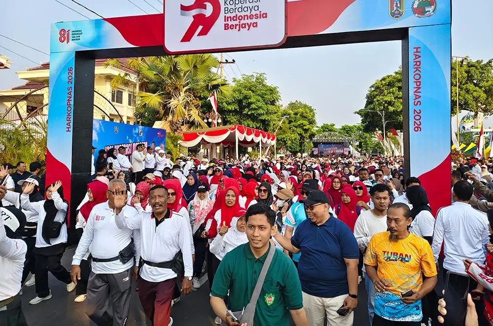 Fun Walk Meriahkan Hari Koperasi di Tuban, Berhadiah Utama Umroh dan Sepeda Motor