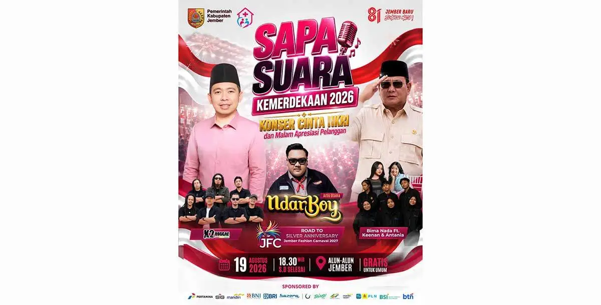 Peringati HUT ke-81 RI, Pemkab Jember Gelar Pesta Rakyat Sepanjang Agustus 2026