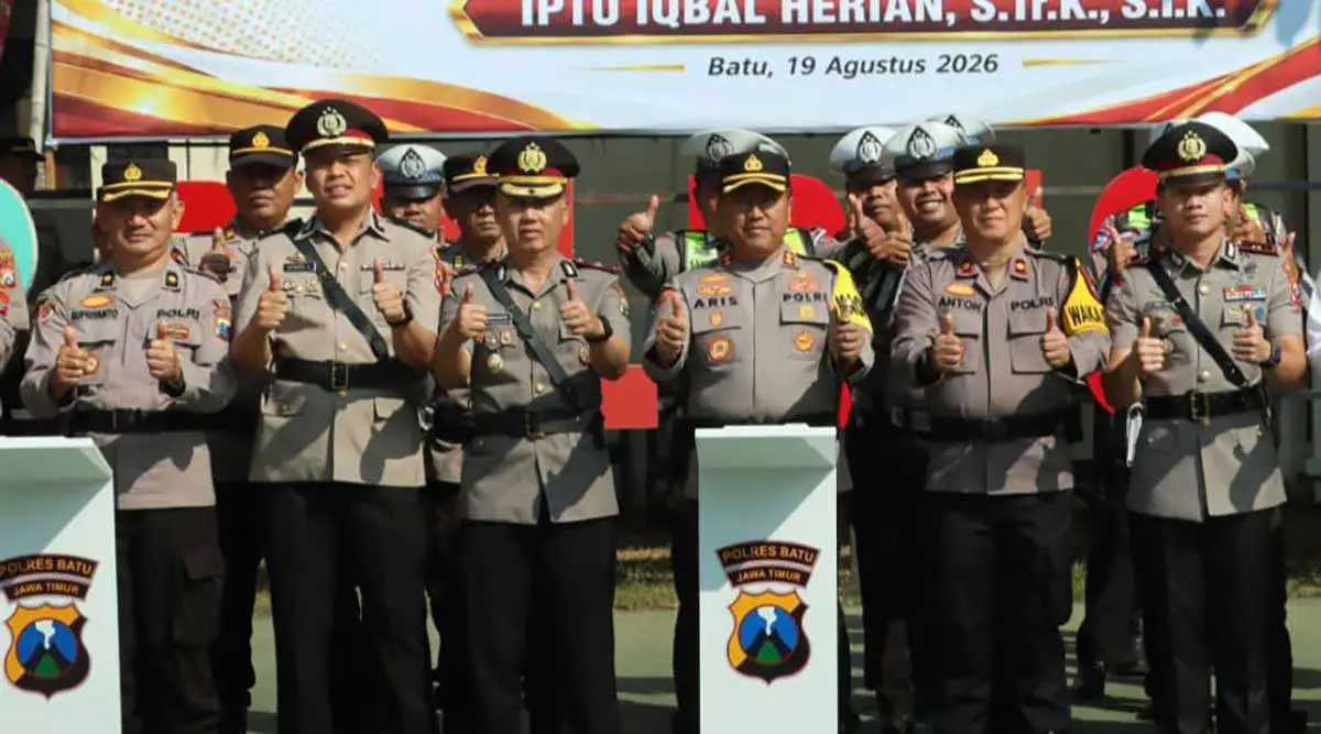 Polres Batu Rotasi Kabag Ops dan Lantik Kapolsek Ngantang