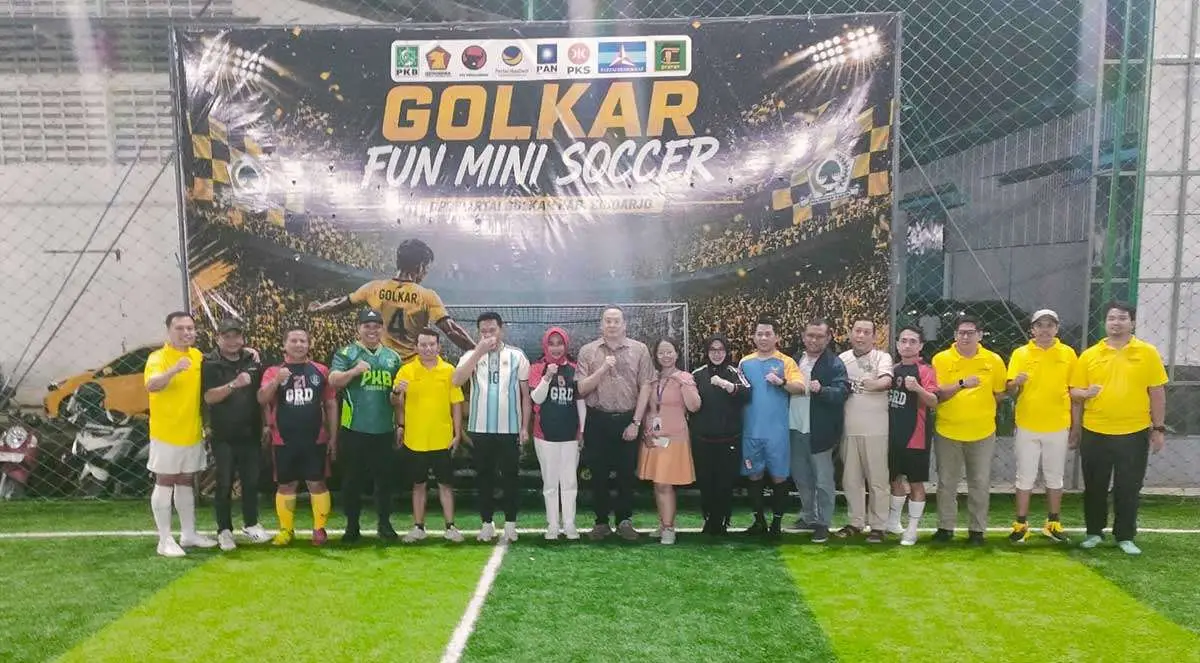 Fun Mini Soccer Jadi Ajang Silaturahmi Lintas Parpol di Sidoarjo