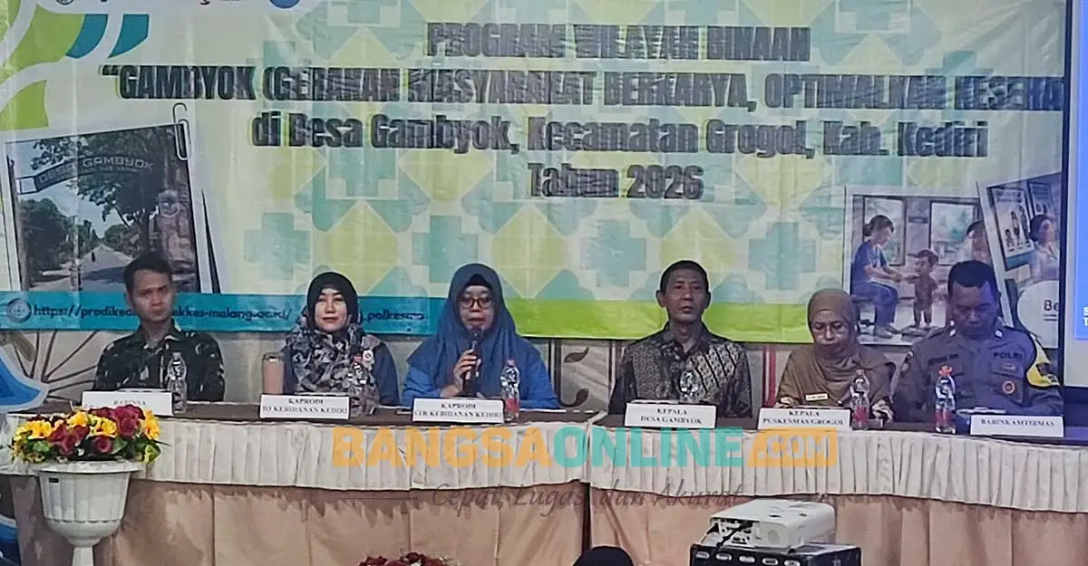Poltekkes Malang Kampus Kediri Launching Program ini di Desa Gambyok