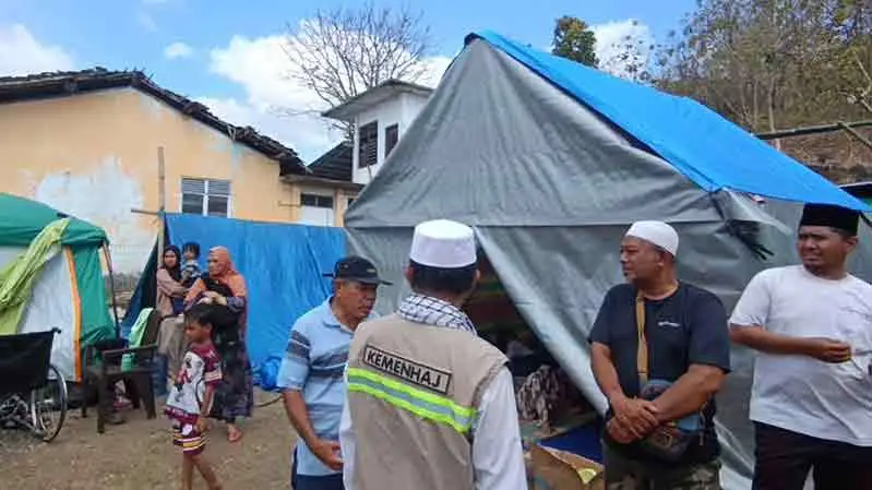 Kemenhaj tetap berikan fasilitas pelayanan bagi calon jemaah di wilayah terdampak gempa. (Ist)