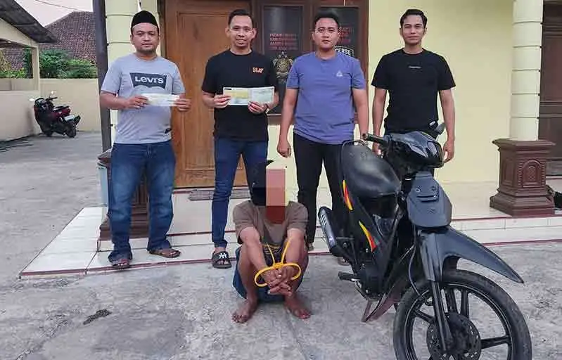 Polsek Jenu Amankan Pelaku Pencurian Motor di Pantai Krapyak Tuban