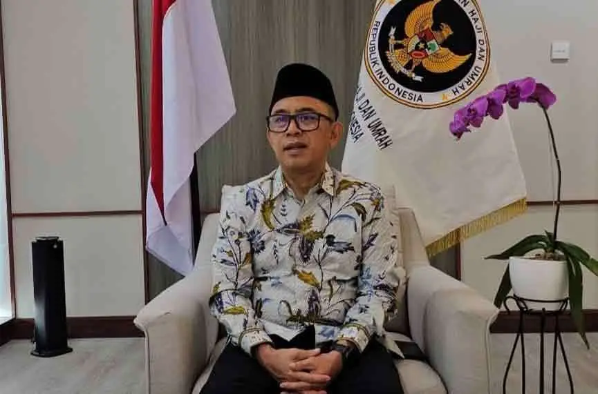 Dirjen Bina PHU Kemenhaj, Puji Raharjo, menyampaikan pembukaan seleksi petugas haji. (Ist)