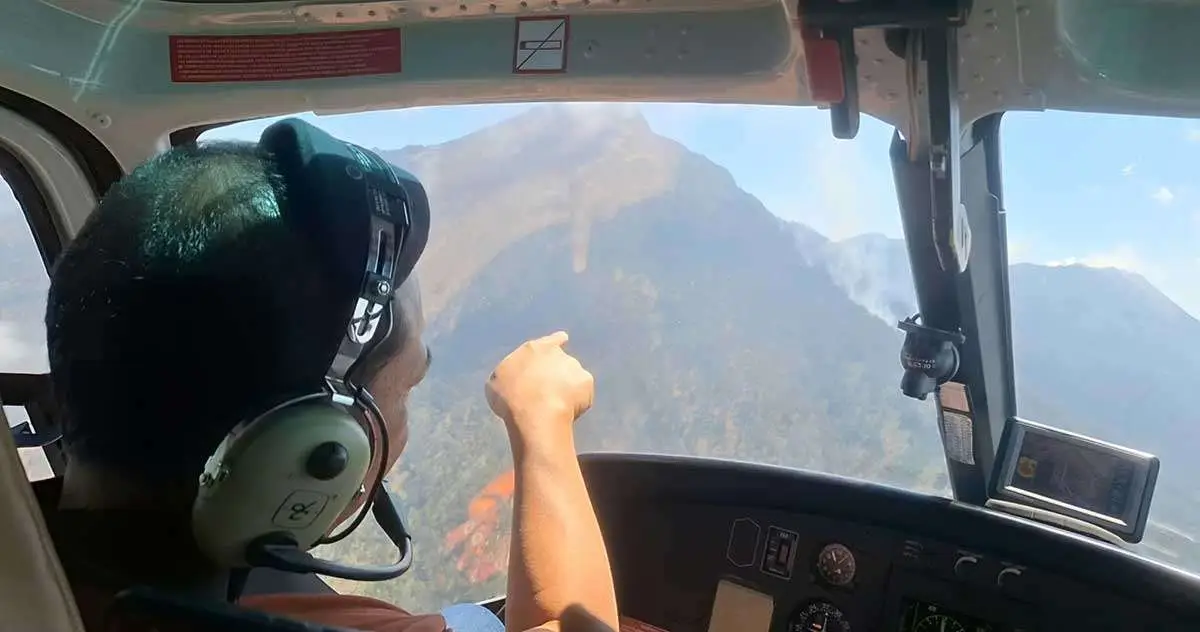 Padamkan Karhutla Gunung Arjuna, BPBD Jatim Intensifkan Water Bombing