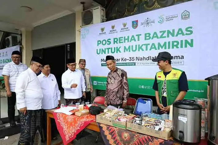 Baznas membuka fasilitas kesehatan sebagai wujud dukungan perhelatan Muktamar ke-35 NU. (Ist)
