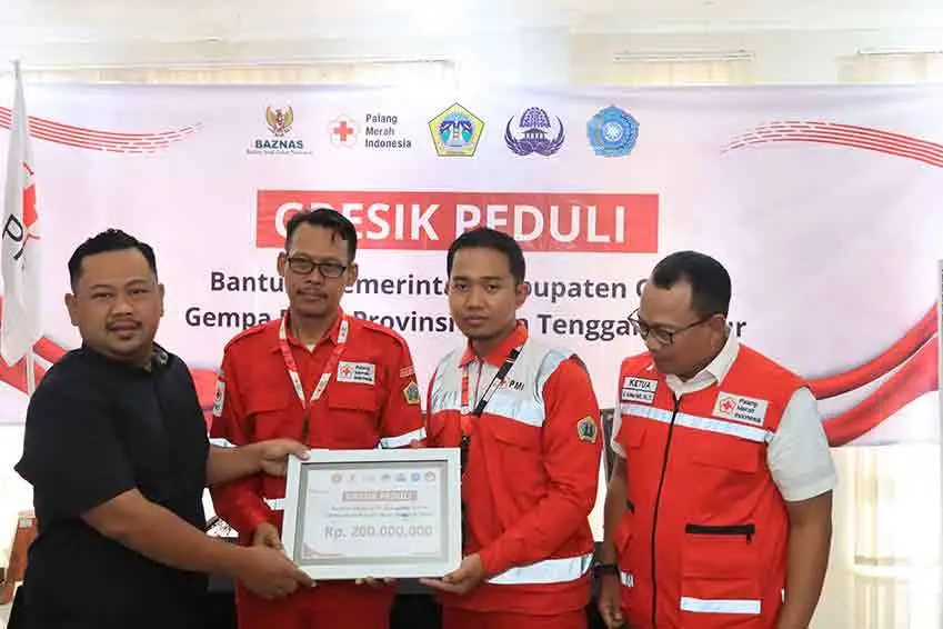 Pemkab Gresik Beri Bantuan Rp250 Juta untuk Korban Gempa Bumi di NTT