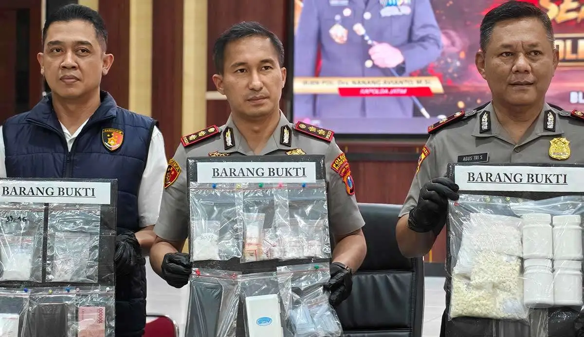Bongkar Peredaran Ekstasi, Polres Blitar Kota Ringkus 13 Tersangka
