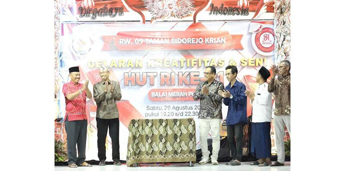 UMKM dan Layanan Kesehatan Gratis Meriahkan Jalan Sehat RW09 Taman Sidorejo Sidoarjo