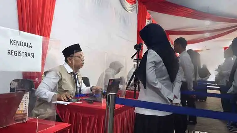 Proses seleksi calon PPIH Nakes di Kantor Pusat BKN Cililitan, Jakarta. (Ist)