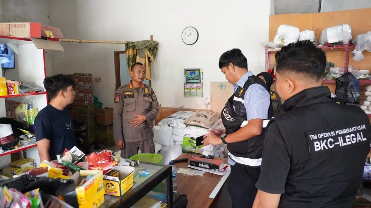 Operasi Gabungan di Lamongan Sita 6.776 Batang Rokok Ilegal di Empat Kecamatan