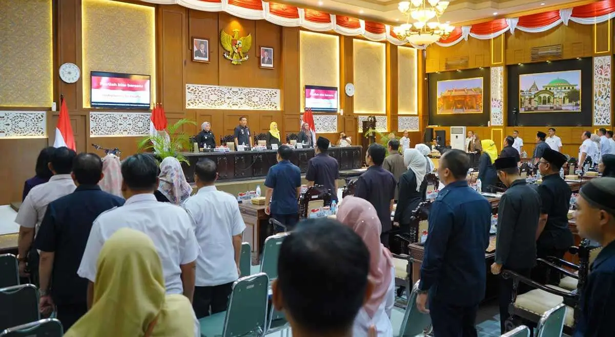 Rapat paripurna yang digelar DPRD Kota Probolinggo.