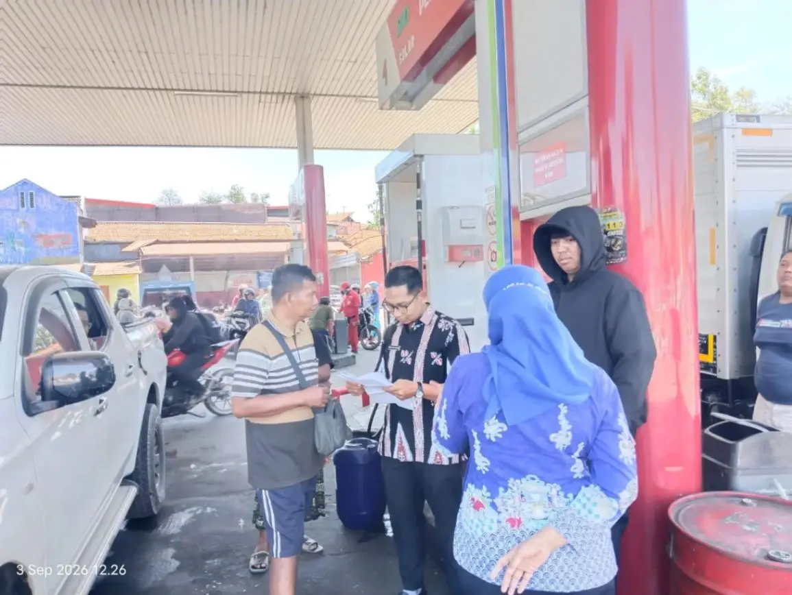 Sidak yang dilakukan Tim Setkab Sampang di salah satu SPBU