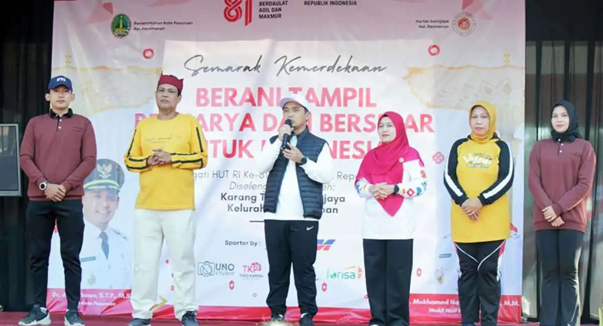 Wali Kota Pasuruan saat memberi sambutan.
