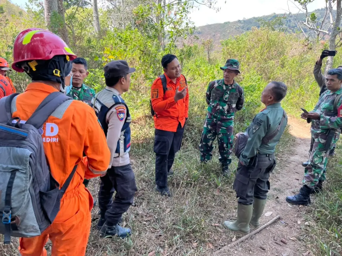 Karhutla Gunung Wilis Merembet ke Kediri, BPBD Pantau Titik Api dan Perketat Pencegahan