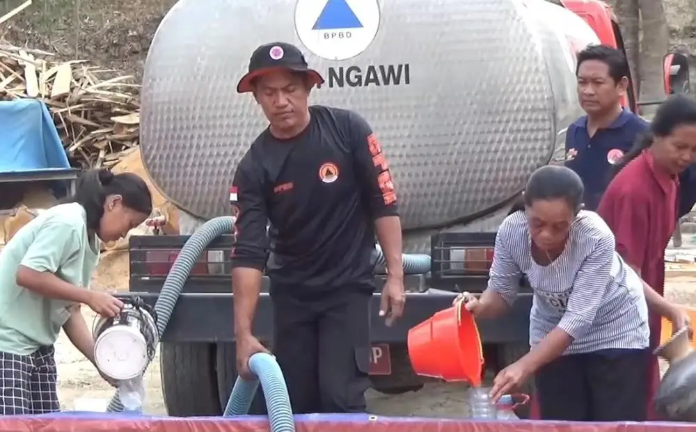Dampak Kemarau Meluas di Ngawi: 19 Dusun Krisis Air Bersih, BPBD Distribusikan 606 Ribu Liter