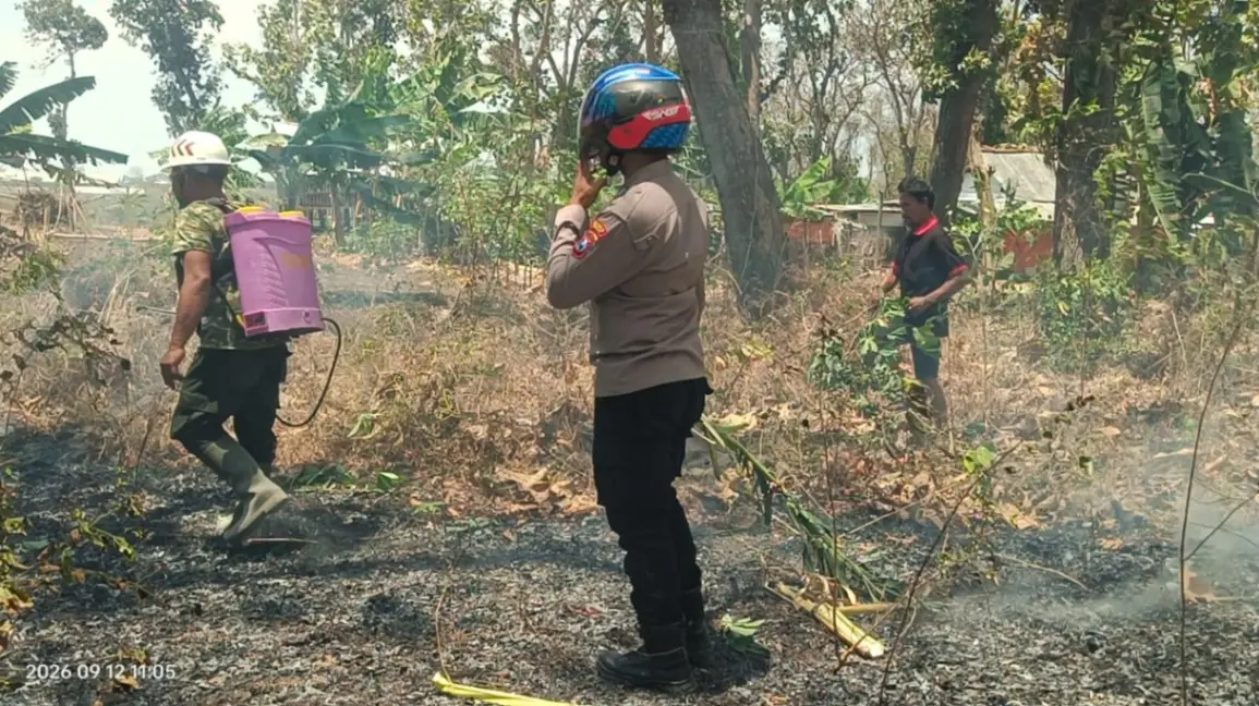 Cegah Karhutla di Hutan Panceng, Polisi Gencarkan Edukasi kepada Masyarakat