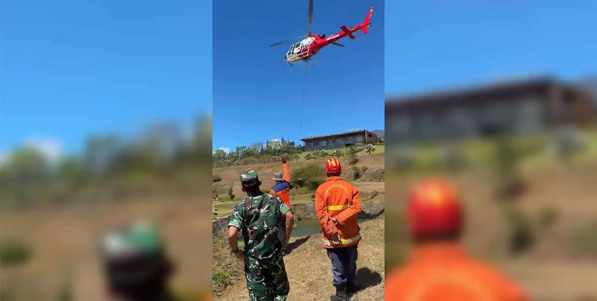 Karhutla Gunung Buthak dan Kawinajang Meluas, Water Bombing Dikerahkan