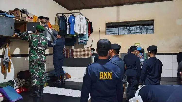 Razia Gabungan dan Tes Urine di Lapas Tuban Nihil Temuan Barang Terlarang dan Narkoba