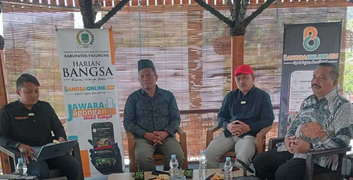 Anggota Komisi I DPRD Kabupaten Pasuruan saat podcast bersama BANGSAONLINE dalam program Jawara atau akronim dari Jagongan Wakil Rakyat.