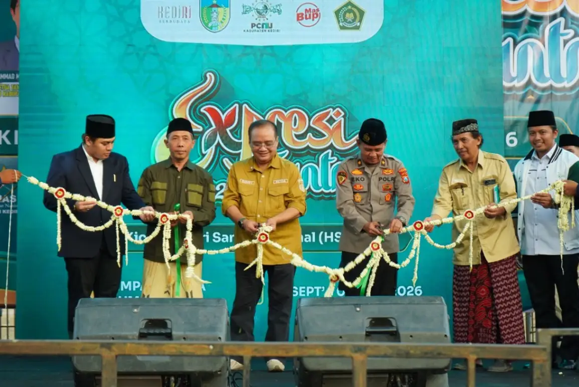 Di Pembukaan Ekspresi Santri 2026, Bupati Kediri Minta Warisi Semangat Resolusi Jihad