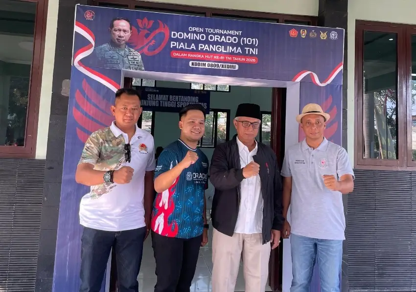 64 Klub Ramaikan Turnamen Domino ORADO 101 Piala Panglima TNI di Kota Kediri