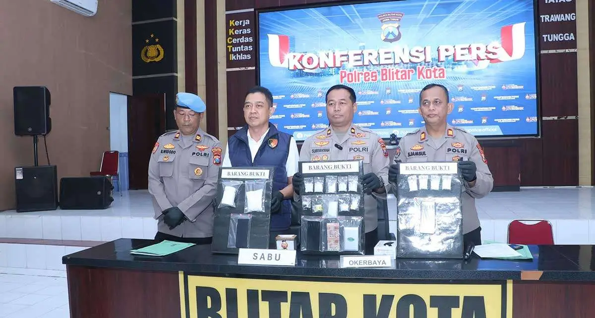 Polres Blitar Kota Bongkar Modus Ranjau Peredaran Narkoba