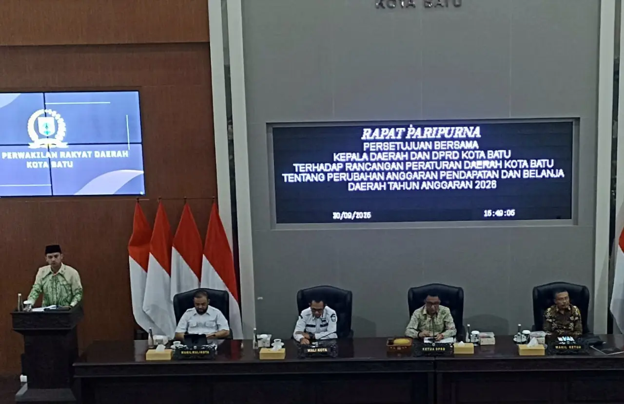 DPRD dan Wali Kota Batu Sepakati Perubahan APBD 2026: Belanja Tak Terduga Naik Hampir 3 Kali Lipat