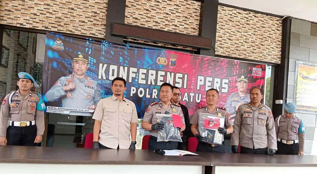 Polres Batu Ringkus Pencuri Motor Penjual Es Krim 