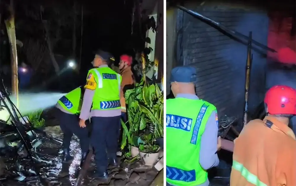 Ditinggal saat Masih Berbara, Tungku Kayu Bakar Ludeskan Rumah Warga di Paron Ngawi