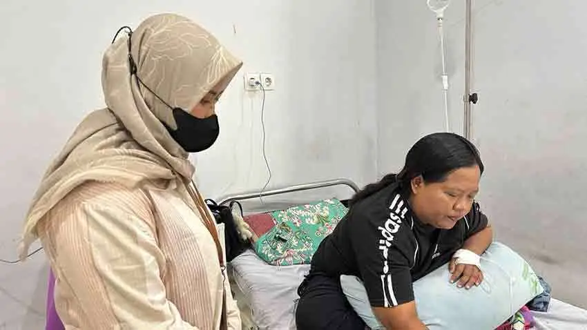 Dwi Sundari mendapatkan pelayanan yang memuaskan saat melakukan rawat inap di Puskesmas Kauman. (Ist)
