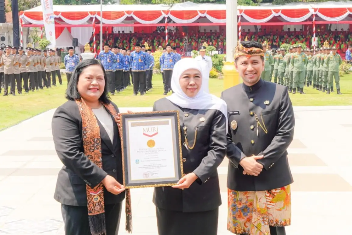 Libatkan 354 SMK dan 50 Ribu Murid, Servis Motor Gratis HUT ke-81 Jatim Raih Rekor MURI