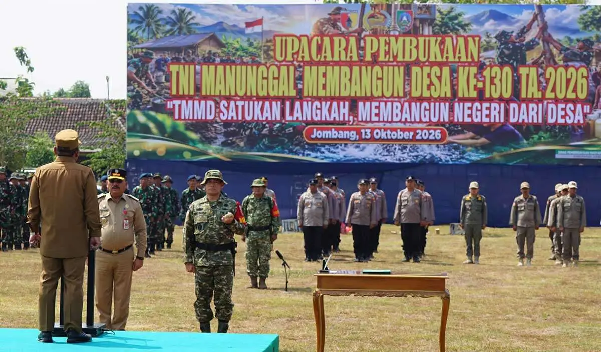 Pemkab Jombang dan TNI Mulai TMMD ke-130 di Desa Klitih