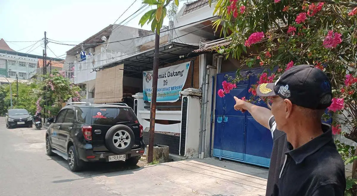 Rumah rehabilitasi narkoba di Gubeng, Surabaya.