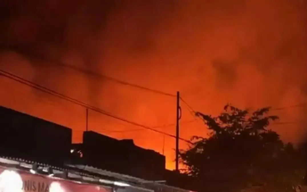 Toko Bangunan di Wonodadi Blitar Terbakar, Kerugian Ditaksir Rp100 Juta