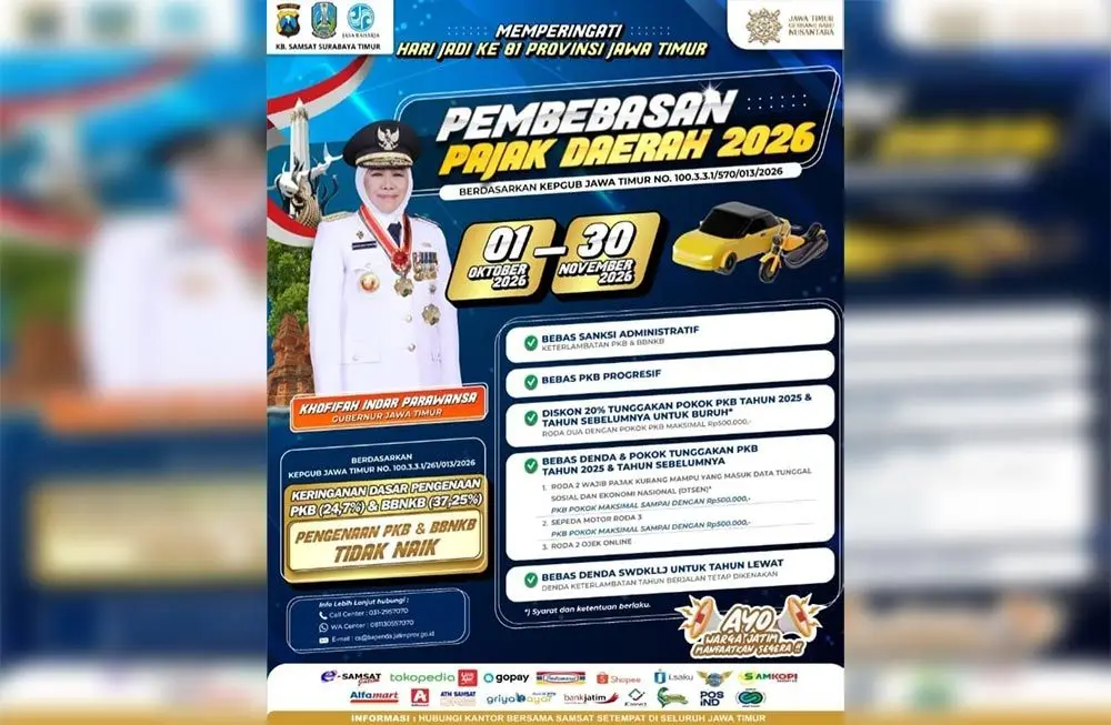 Pemutihan Pajak Diperpanjang, Samsat Surabaya Selatan Gelar Jumat Berkah Bagikan Makanan Gratis