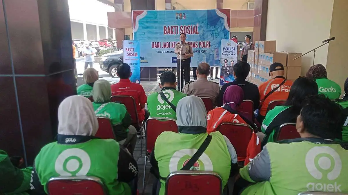 Jaga Kamtibmas, Polda Jatim Gandeng Pengemudi Ojol