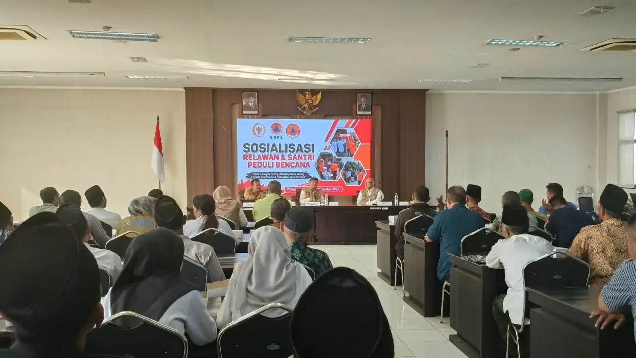 Anggota DPR Gus An’im Dorong Santri Jadi Relawan Tangguh, BNPB Ingatkan Kompleksitas Ancaman Bencana