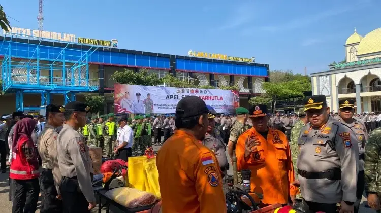 Sinergi Lintas Sektor, Polresta Tuban Siagakan Personel Hadapi Ancaman Karhutla