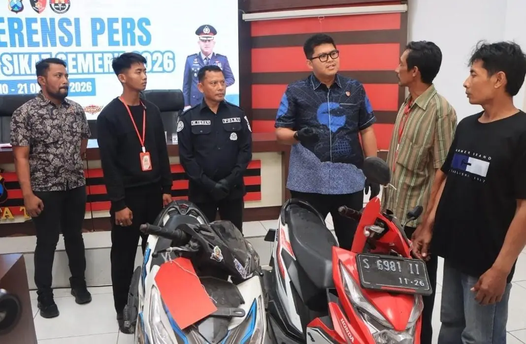 Kendaraan Hilang Ditemukan, Satreskrim Polresta Tuban Kembalikan ke Pemilik Tanpa Biaya