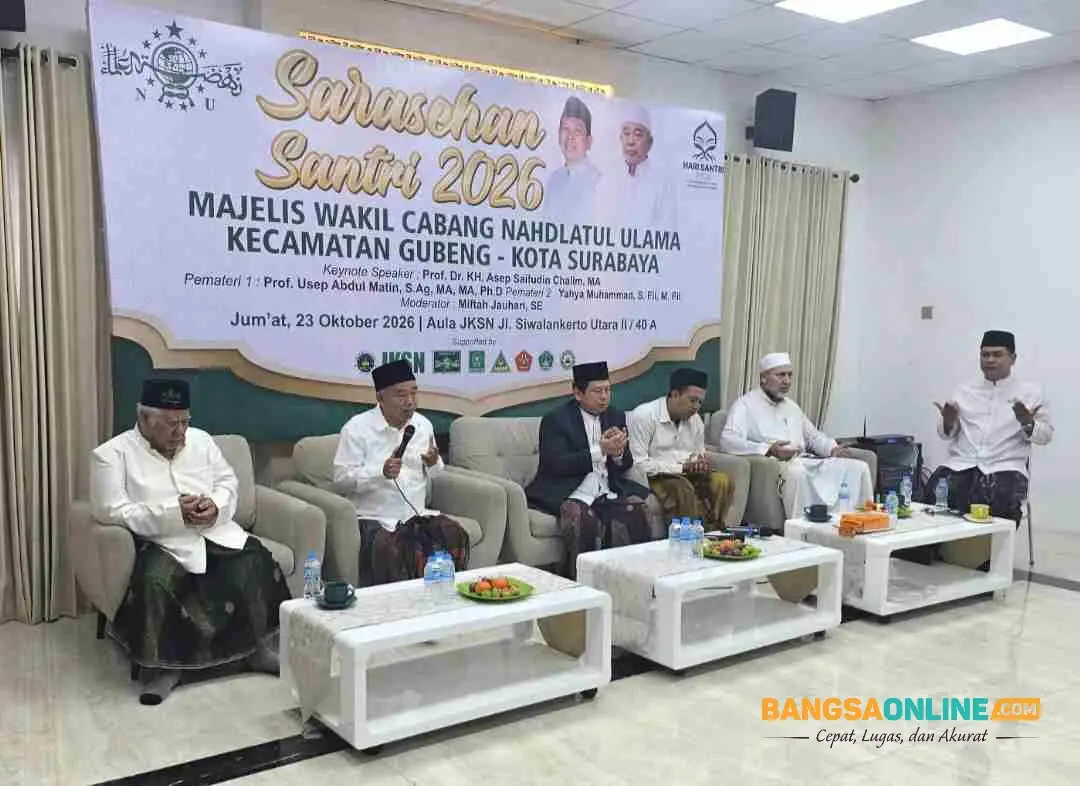 Di Depan MWC NU Gubeng, Kiai Asep Bahas Empat Pilar, Prof Usep soal Islam Tjokroaminoto