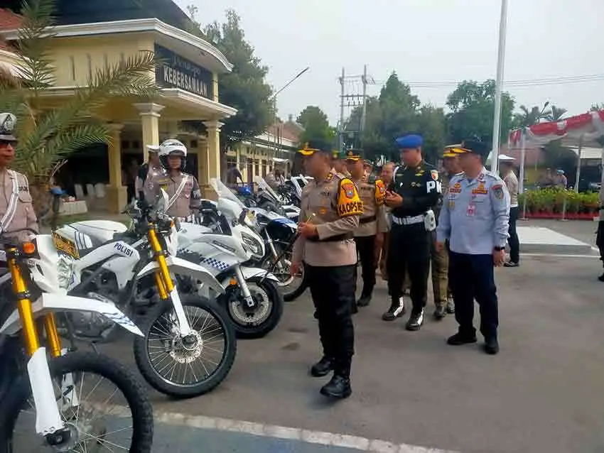 Hari Ini Polres Kediri Gelar Operasi Patuh Semeru 2026, Tilang Manual dan ETLE Diberlakukan