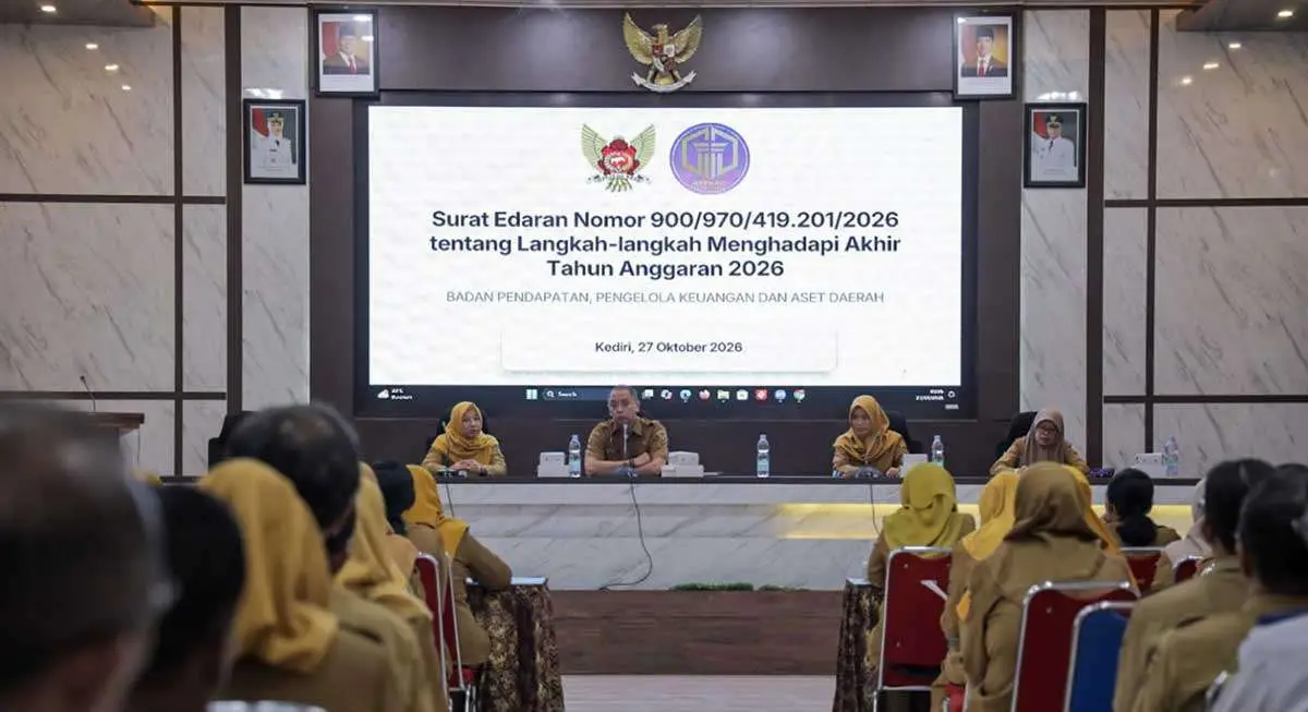 BPPKAD Kota Kediri Sosialisasikan Langkah Hadapi Akhir Tahun Anggaran 2026