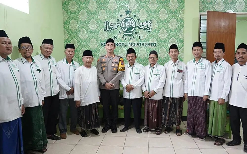 Kapolres Mojokerto Kota Sambangi PCNU, Perkuat Sinergi Jaga Kondusivitas Wilayah