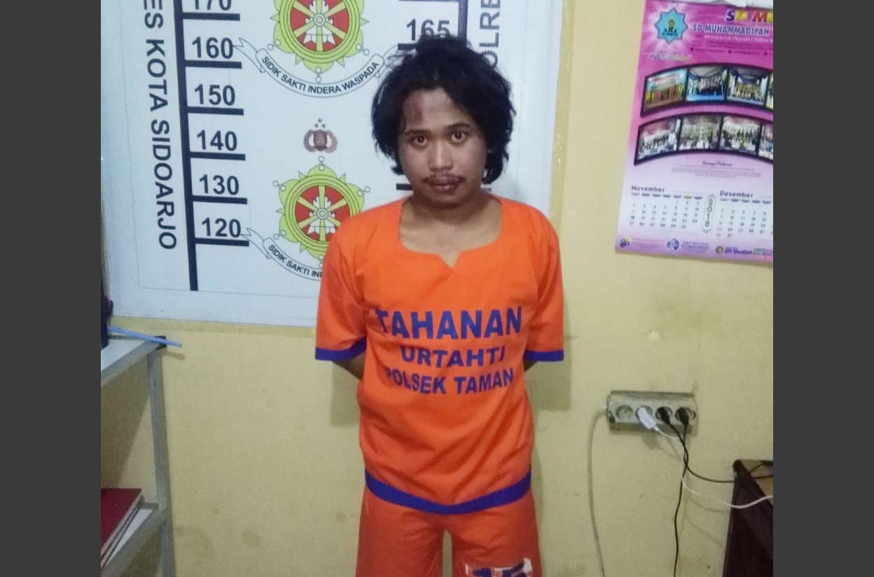 Tersangka bakal meringkuk di tahanan Polres Taman.