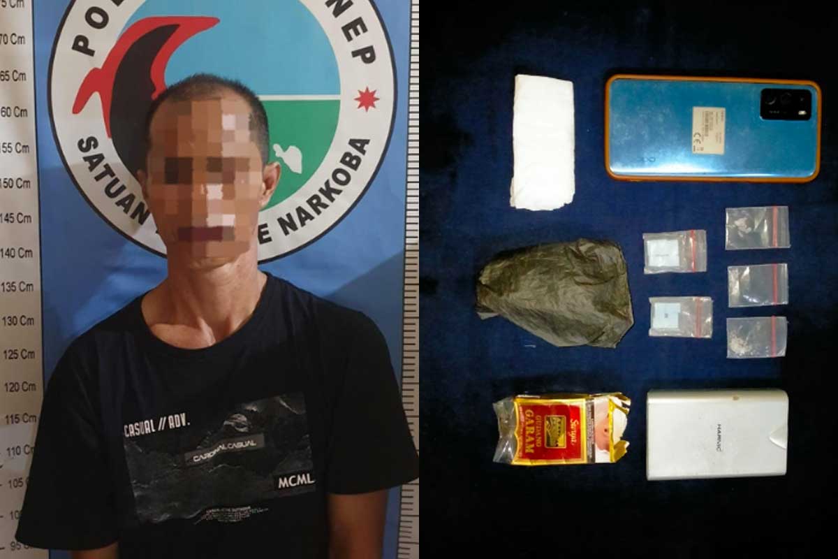 Nyabu di Tempat Umum, Warga Sumenep Ditangkap Polisi