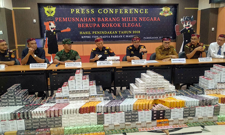 Berantas Rokok Ilegal, Pemkab Pamekasan Kerja Sama dengan Bea Cukai akan Bentuk 189 Agen Informan