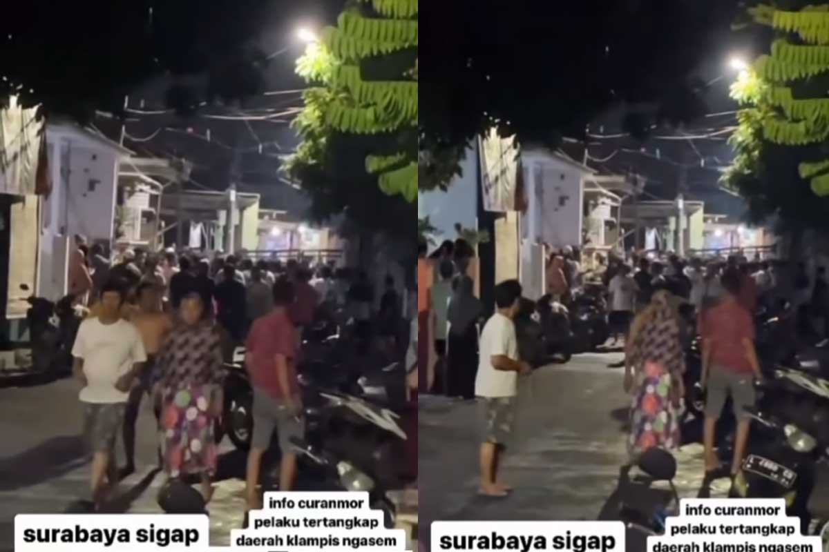 Diduga Panik, Pelaku Curanmor di Klampis Ngasem Surabaya ‘Berak’ di Celana
